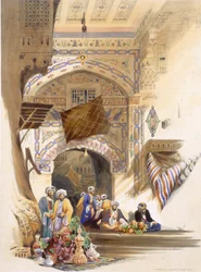 Puerta de un bazar, Gran Cairo